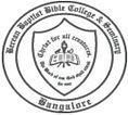 Berean Baptist Bible College and Seminary, Bangalore
